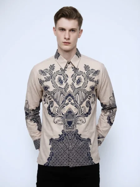 Samudra Batik Long-Sleeve Shirt – Indigo